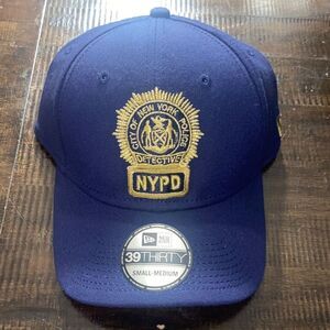 New Era Blue Cap with Gold NYPD Emblem